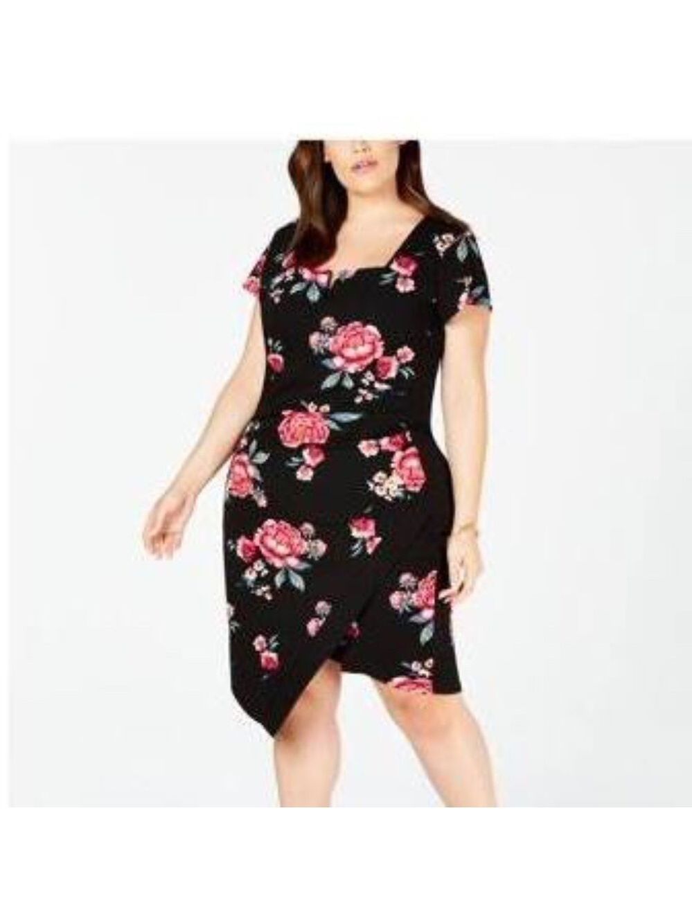 Crave Fame Plus Size Asymmetrical Dress